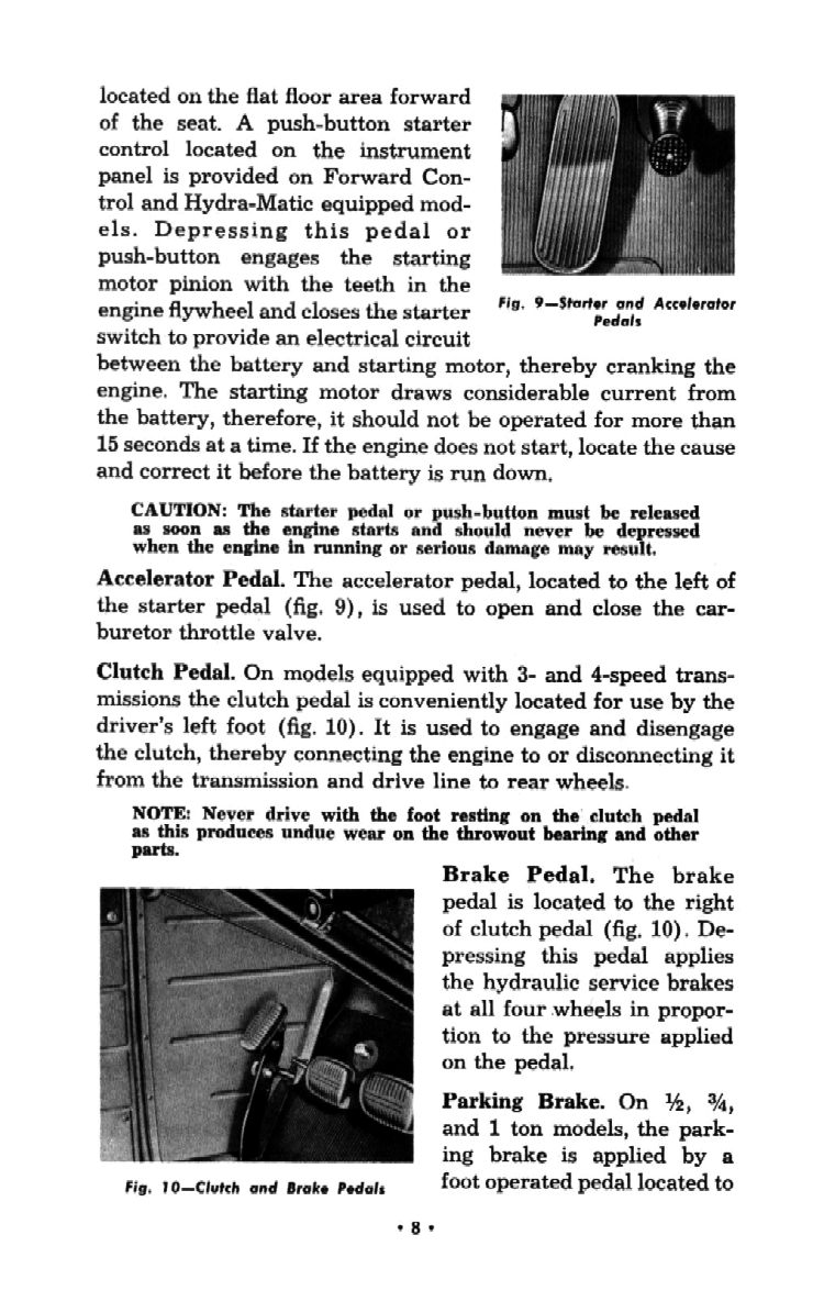1954 Chevrolet Trucks Operators Manual Page 25